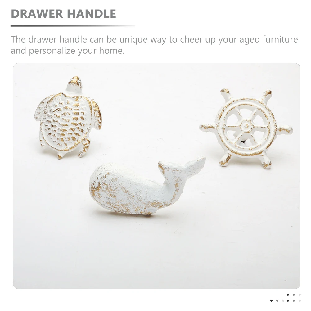 

2 шт., чугунные ручки для ящиков с китом, однотонные винтажные ручки для шкафа, дверные ручки, сменные ручки для кухонной мебели