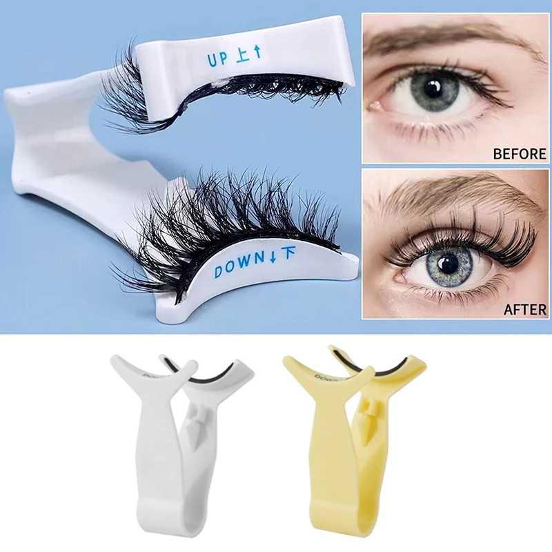 V-shaped Professional Magnetic Eyelashes Extension Applicator False Eyelashes Tweezer Effortless Curler Clip Clamp Makeup Tools
