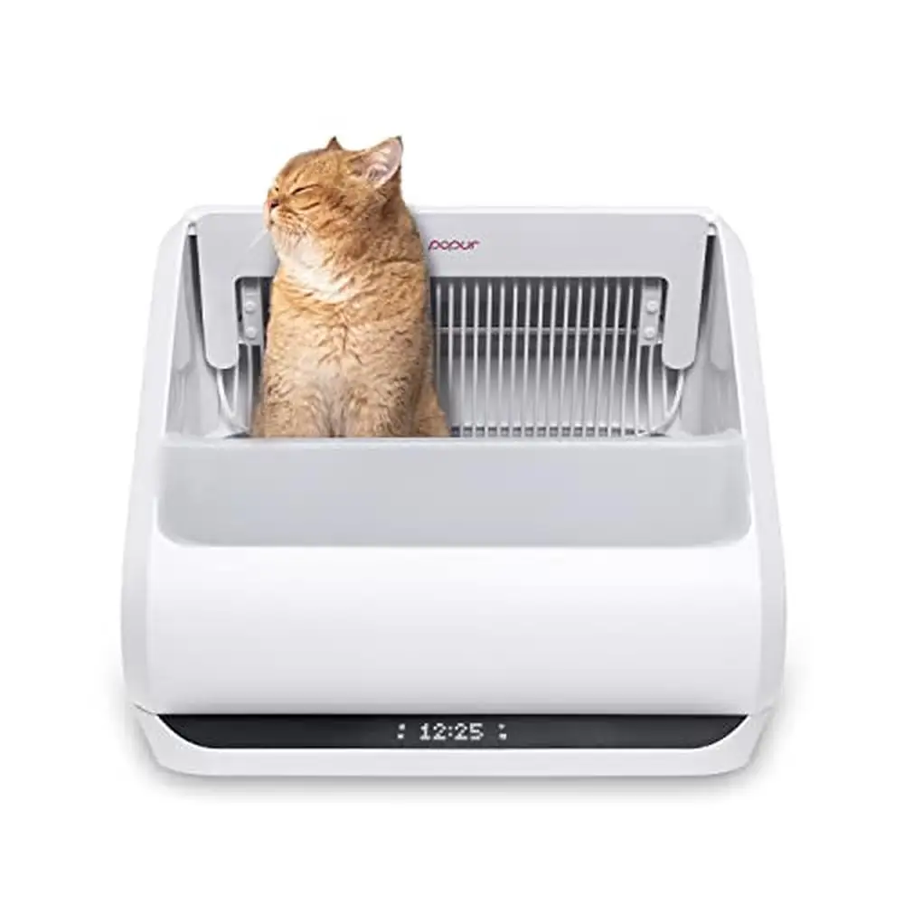 Self-Cleaning Cat Litter Box Split System Open Top 30-Day Capacity Automatic Litter Scooping Robot Odor-Seal Eco-Friendly Easy