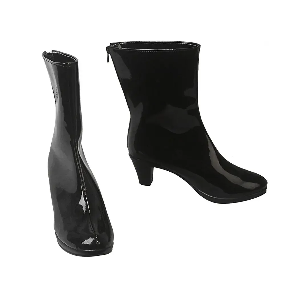 Feuer Emblem drei Häuser Edel gard Cosplay Stiefel schwarze Lederschuhe maßge schneiderte High Heel Stiefel für Unisex