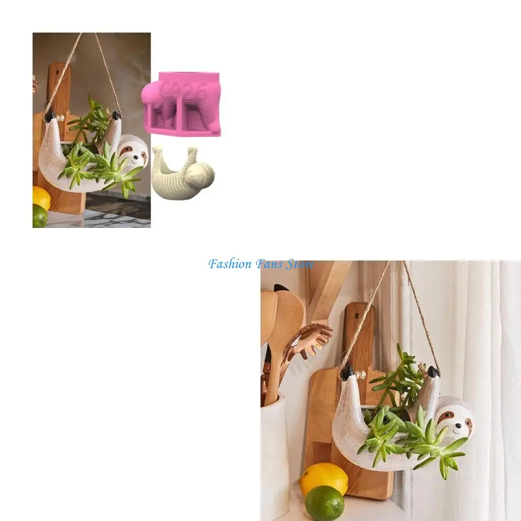 

Plant Pots Silicone Mould Sloths for Concrete Resin Casting Craft
