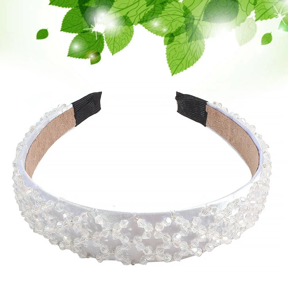

Crystal Headband Geflochtenes Haarband Damen Kosmetik Hochzeit Hair Accessories for Girls