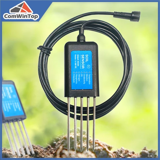 مستشعر التربة 7 في 1 لنظام الحصول على معلمات التربة ذات 8 أعمدة