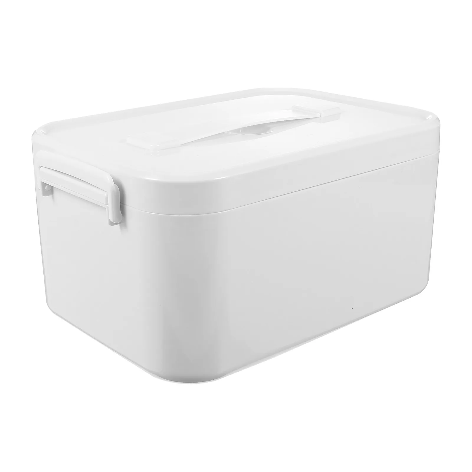 1Pcs Large Capacity Portable First-Aid Medicine Box with Handle for Home Outdoor Travel Sports Family Emergency Storage Sundries