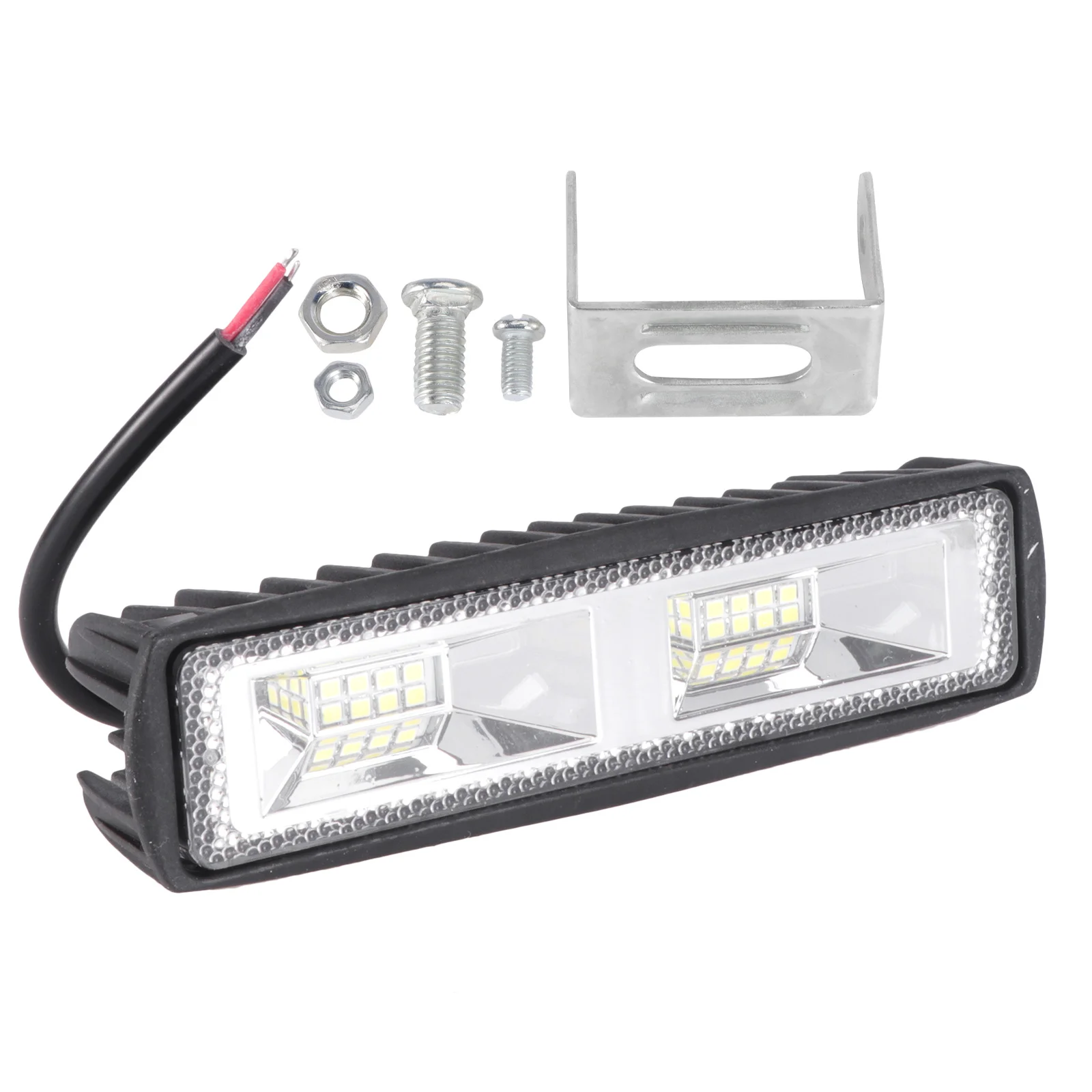 

1 pc 16Led Work Light 48W Waterproof Dome Light For Car Suv Truck Van Motorcycle Scooter Camper Boat Trailer Double Row Led Car