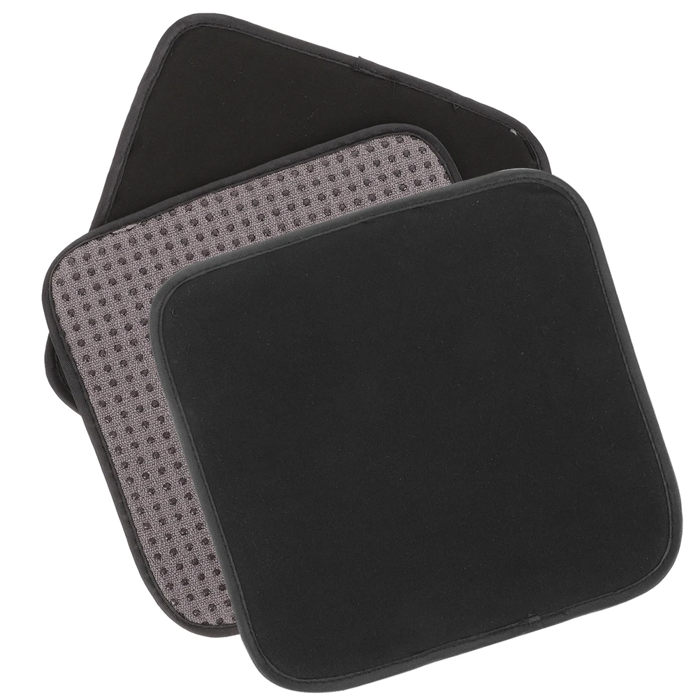 

3 Pcs Microfiber Cleaning Pad Lightweight Polishing Cloth Compact Black Bowling Ball Cleaner Towel Dust Remover For