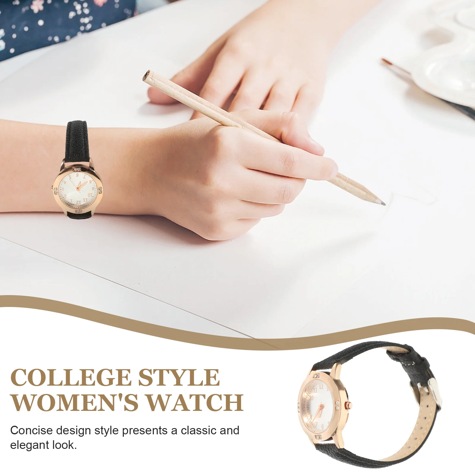 1Pcs Night Light Waterproof Women Watch Elegant Classic Design Party Holiday Festival Quartz Movement Waterproof Wrist Watch