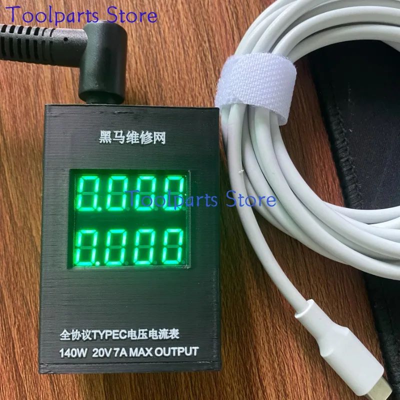 Full Protocol 140W Typec Voltage and Current Meter, Power on Box Adapter, Laptop Repair