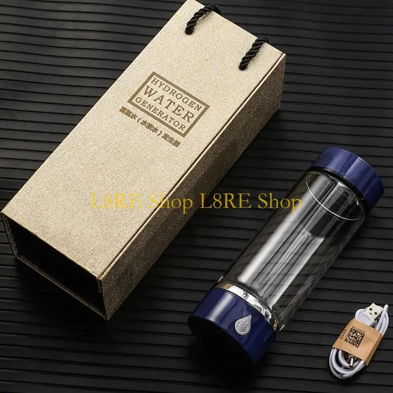 L8RE Practical 420ML Water Cup H Rich Water Cup Hydrogens Water Generator Plastic Texture Perfect for Positive Lifestyle