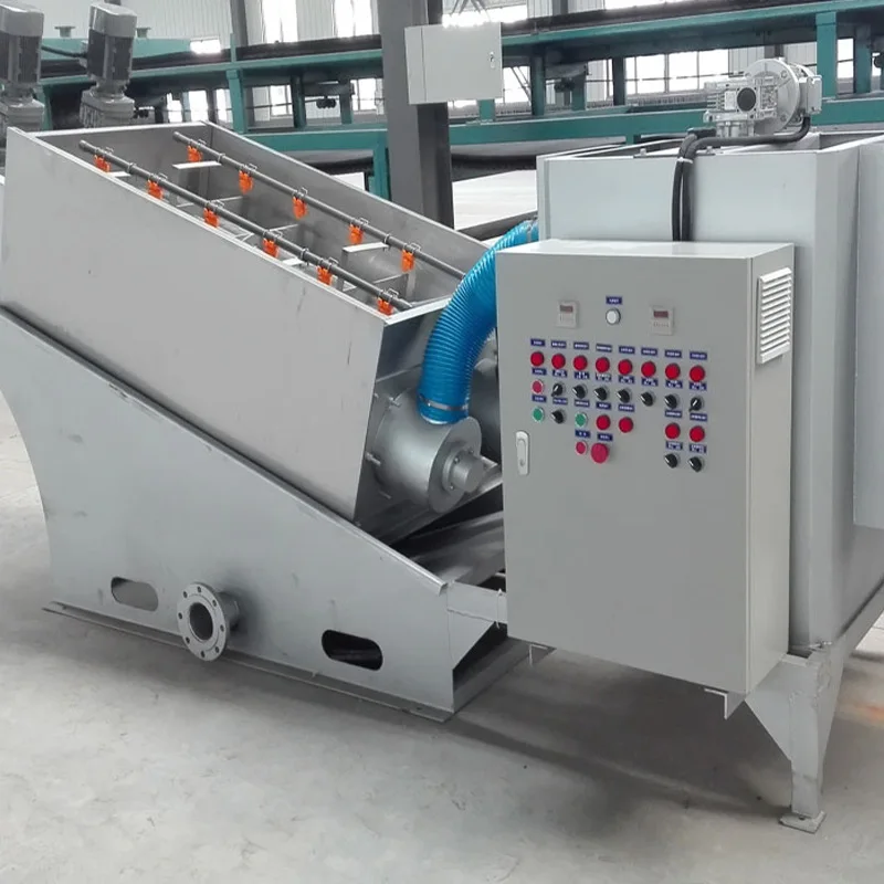 Stacked screw sludge dewatering machine Stainless steel stacked screw machine Automatic sewage treatment equipment