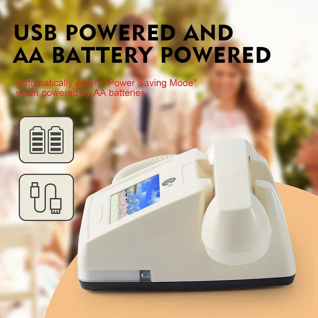 

2025 Vintage Telephone Video and Audio Guestbook Retro Phone Booth Antique Wedding Phone 1080P Video Guest Book for Party Ceremo