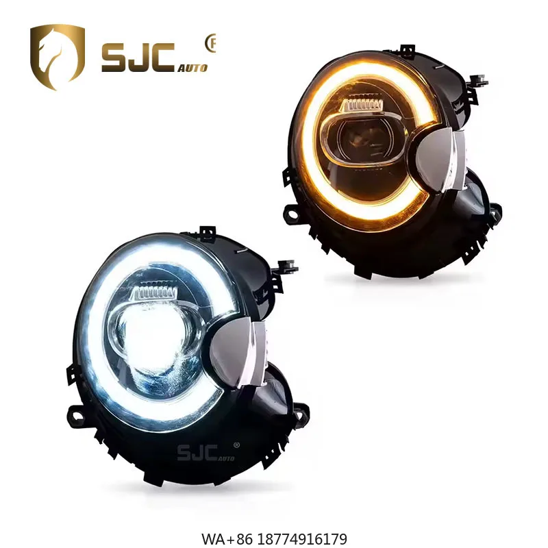 

Автомобильные детали для Mini R55 R56 R57 2007-2013, обновленные фары, светодиодные линзы, фары, новый стиль, системы переднего освещения