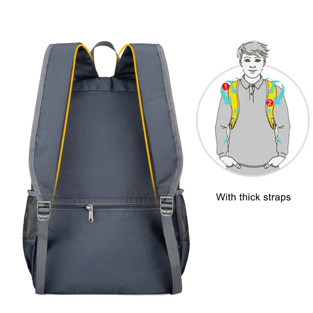 Outdoor Casual Sports Backpack 30L Lightweight Folding Bag Daypack for Camping Traveling Hiking Men Women Waterproof Backpack