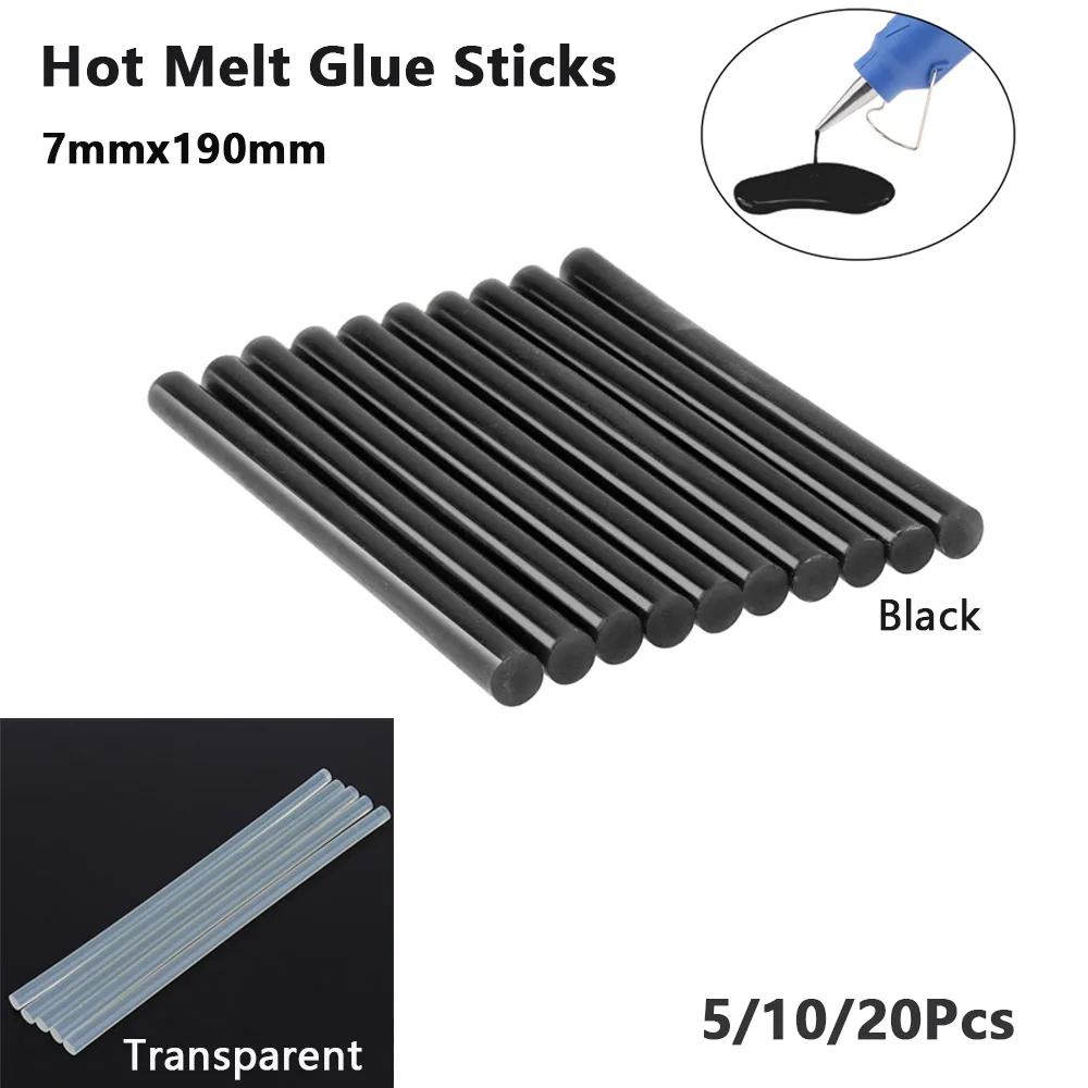 

5/10/20pcs 7mmx190mm Hot Melt Gun Glue Sticks Gun Adhesive DIY Tool for Hot Melt Glue Gun Repair Alloy Accessories Tools