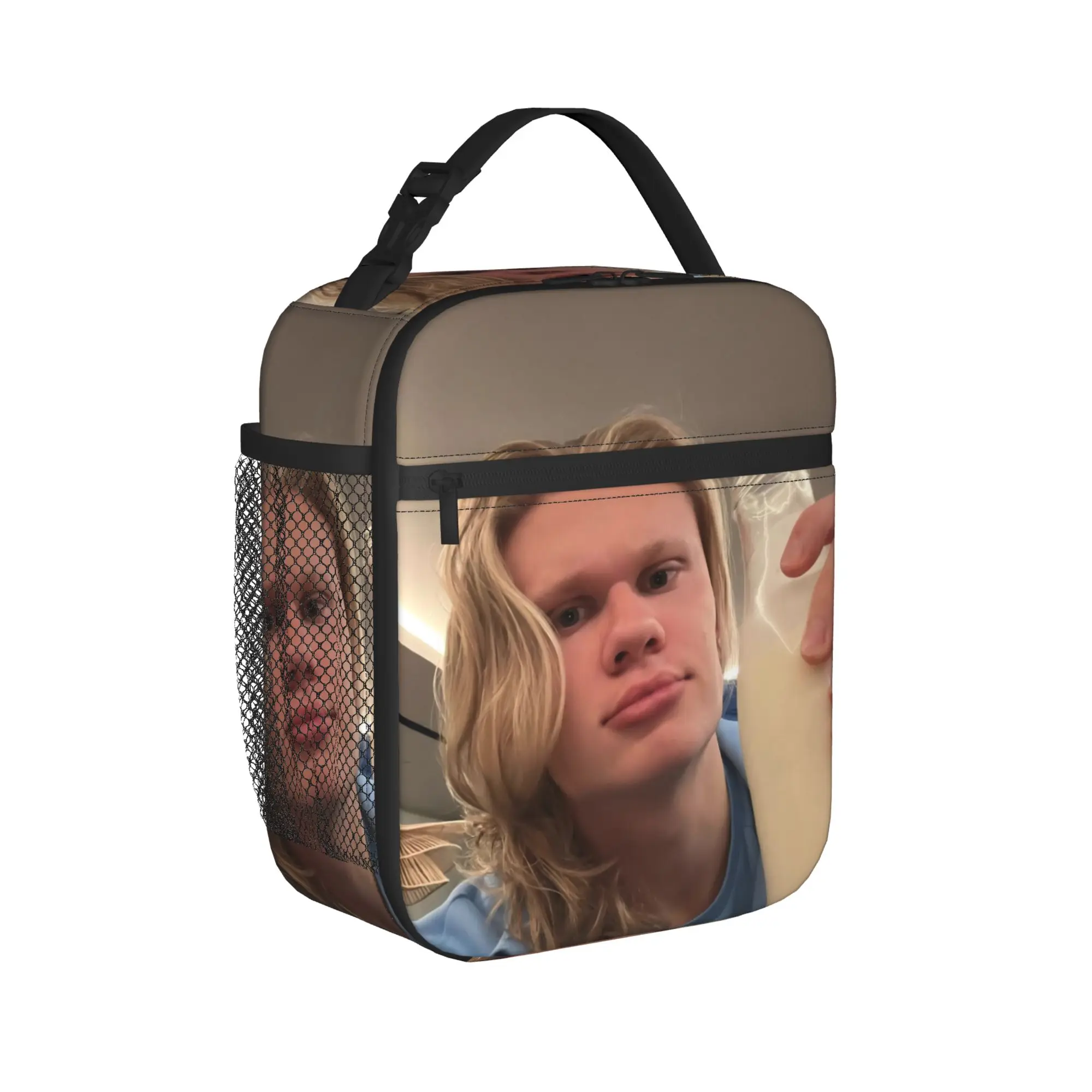 Lunch Boxes Haalands  Merch Football Storage Food Box Multifunction Cooler Thermal Bento Box For Travel