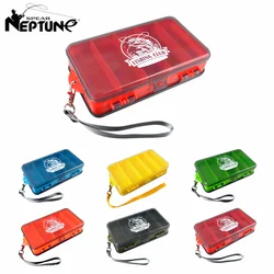 Fishing Box Fisherman Tackle Box Plastic Bait Boxes Double Sided Accessories Storage Hook Lure Tool Case Organizer for Fishing