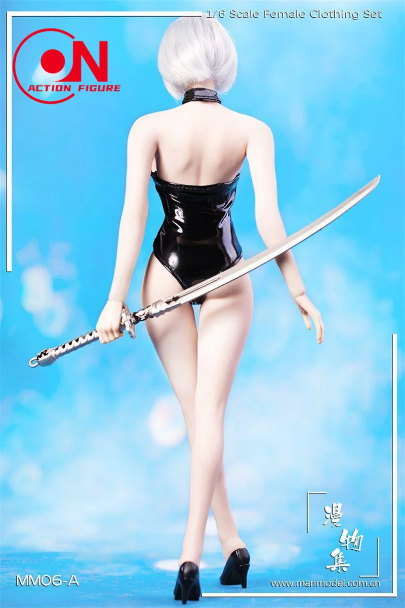 Mm06 1/6 escala 2b menina maiô garfo alto macacão roupas modelo caber 12 ''feminino soldado figura de ação bonecas