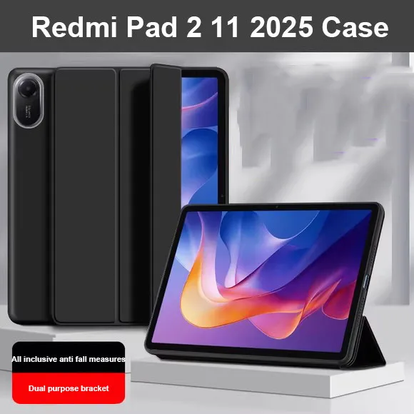 

Мягкий силиконовый кожаный чехол для Xiaomi Redmi Pad2 11 дюймов 2025 SE 11 8,7 MiPad 7 7Pro 11,2 5 5Pro 6 6Pro 11 дюймов 2024 Auto Wake Sleep