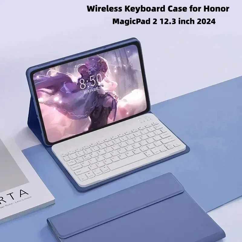 

Чехол с клавиатурой для Honor Pad MagicPad 2, 12,3 дюйма, 2024, чехол с Bluetooth-клавиатурой для Honor MagicPad 2, 12,3 дюйма, чехол