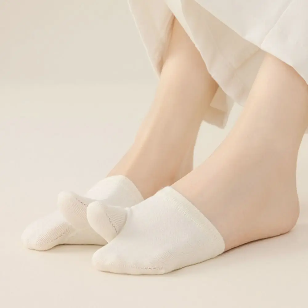 

5Pairs Casual Flower Forefoot Socks Invisible Anti-slip Half Feet Socks Soft Cotton Hosiery Boat Socks Summer