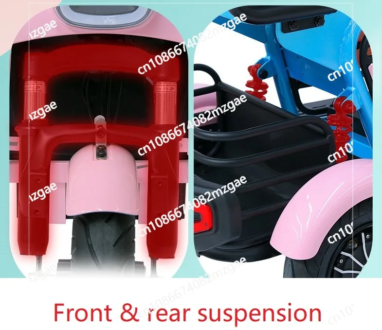 High-speed small 350-watt adult-use electric tricycle - The best electric vehicle, electric pedal tricycle