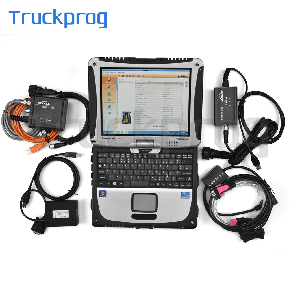 For Still Canbox STEDS Judit Jungheinrich Incado Box Linde Canbox Doctor Forklift Truck Diagnostic Tool+CF19 LAPTOP