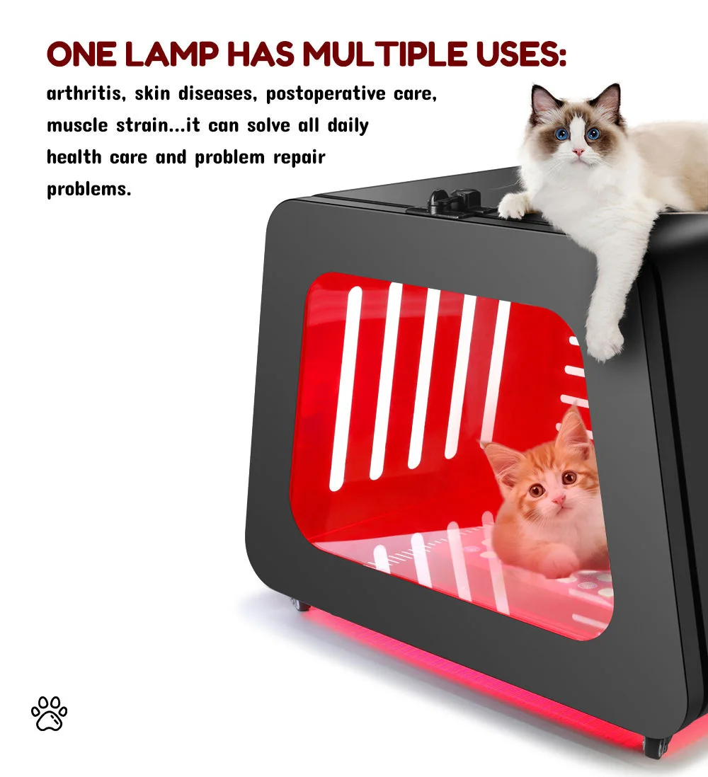 5 Wavelength Pet Red Light Therapy Cage Veterinary    Repair Anti-Inflammation Physiotherapy Machine