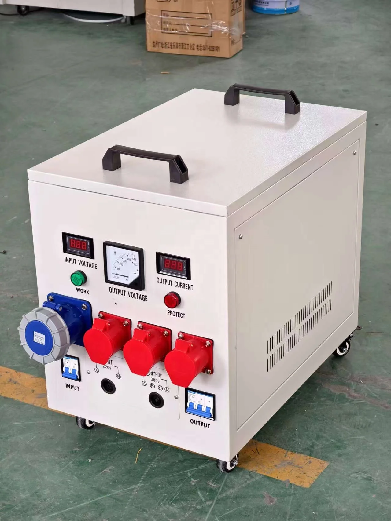 Industrial power converter 1-phase to 3-phase motor phase