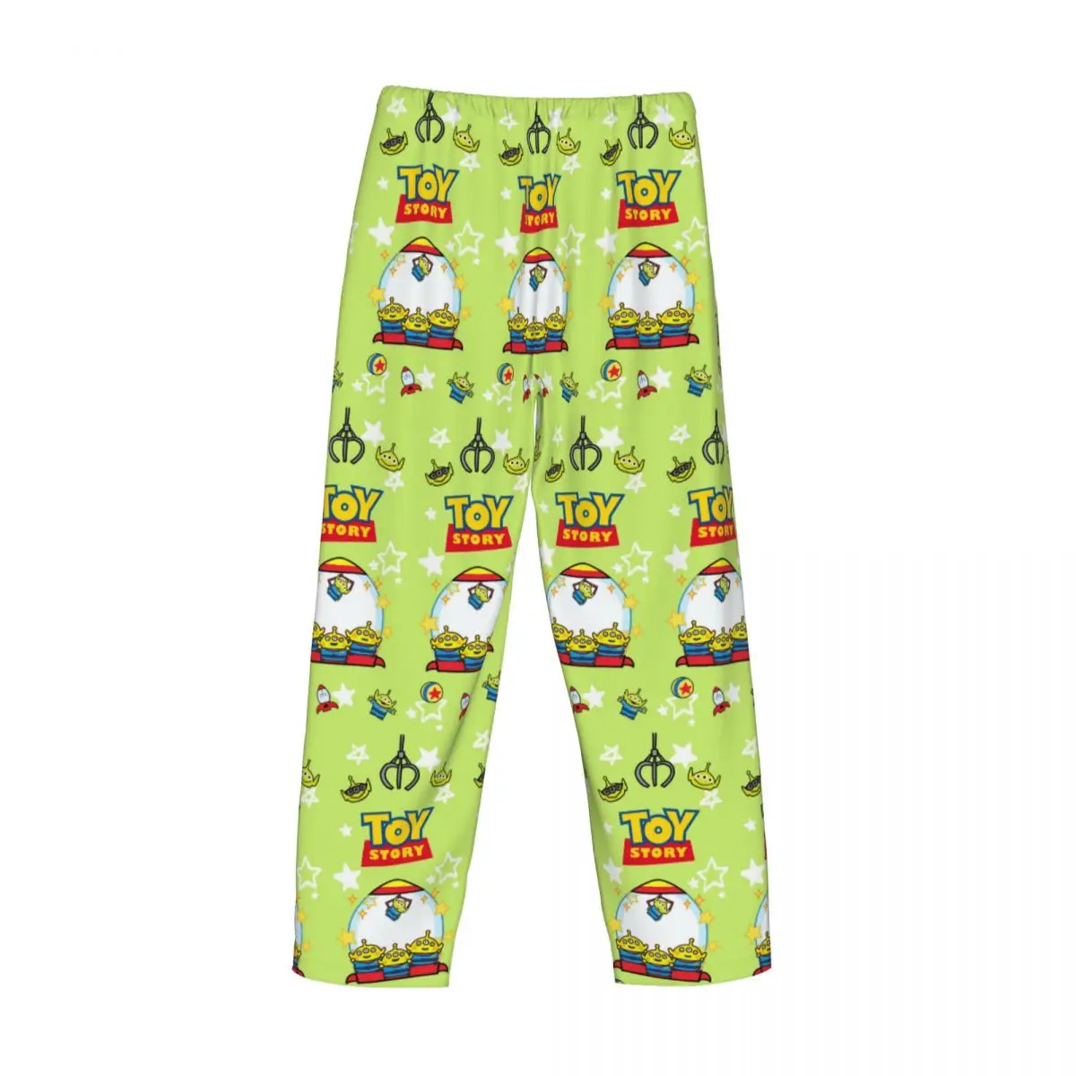 Custom Toy Story Aliens Cute Pajama Pants Sleepwear Men Elastic Waistband Comic Hot Sleep Lounge Bottoms with Pockets