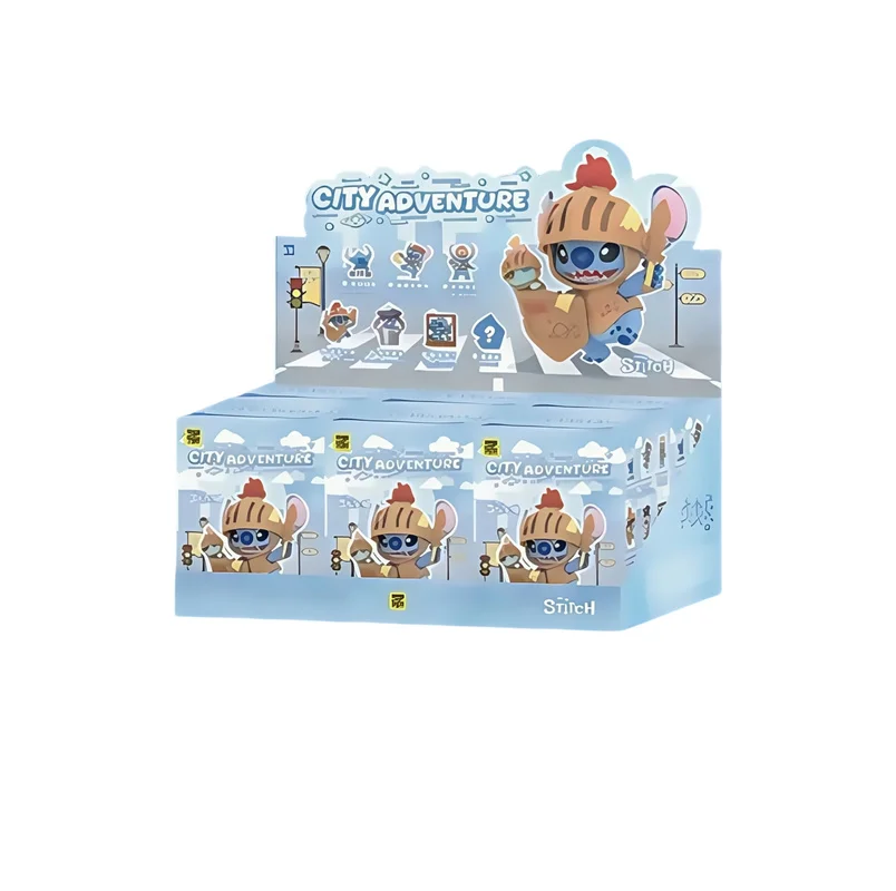 

Disney Stitch City Adventure Series слепая коробка ручной работы настольный орнамент игрушка для детей и девочек подарок на день рождения