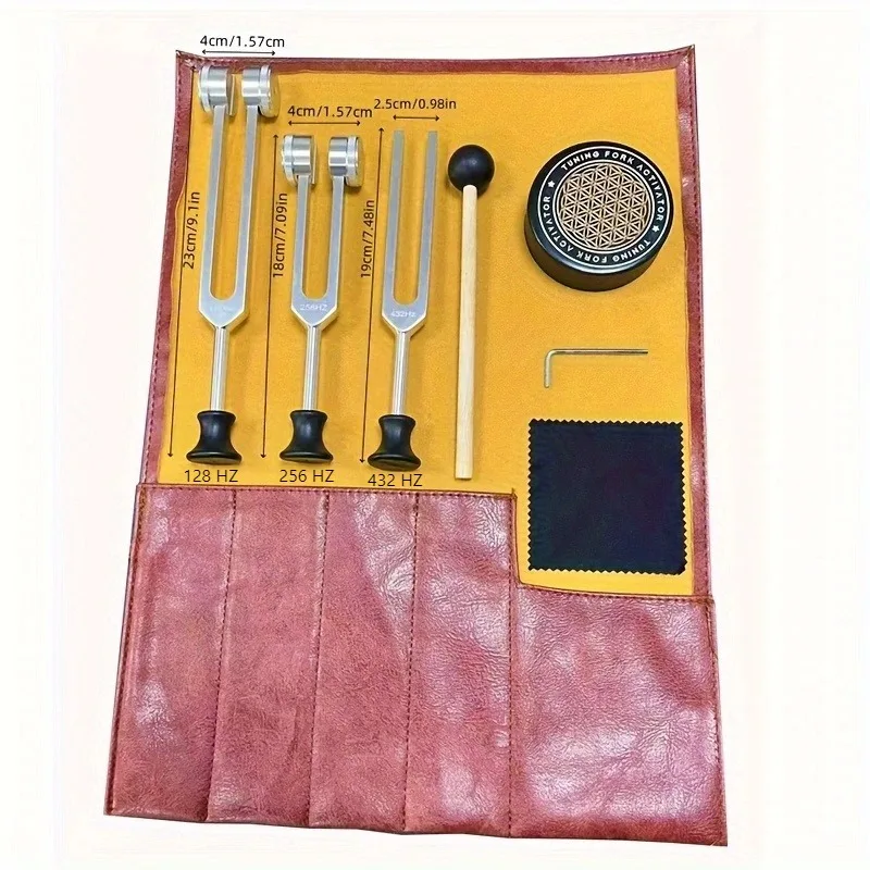 

Набор камертонов из алюминиевого сплава, резонансные камертоны Шумана, диапазон, чакра, ударный инструмент, медицинские музыкальные инструменты