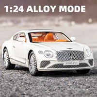 1:24 Continental GT Model Car Alloy Diecast Toy Car Collectible Pull Back Toy Vehicles With(Black)