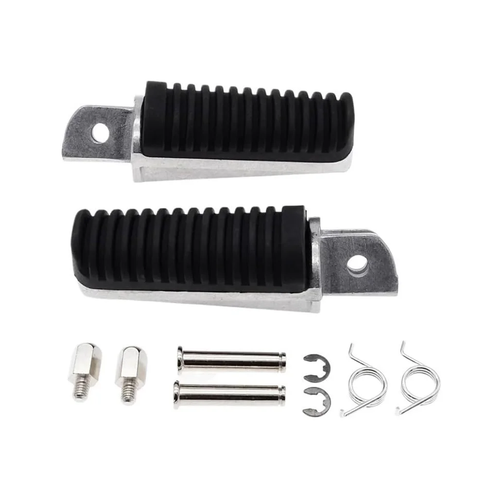Motorcycle Black Front and Rear Pedals Footboards Accessory For   FJR1300 FZ1 FZ6 FZ6R FZ400 XJR 1200 1300