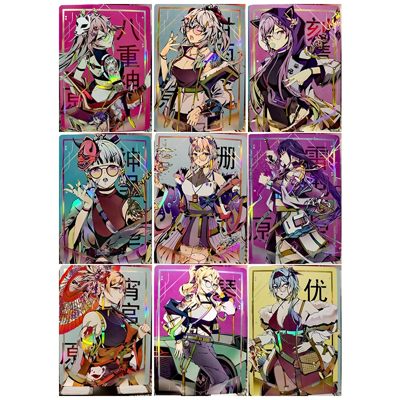 Anime Goddess Story diy Flashcards Rem Yae Miko Kafka Nakano Nino collection cards Christmas Birthday Gifts Children's Toys
