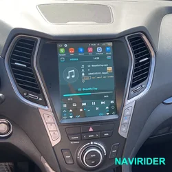 Android 14 Car Radio IPS Screen For Hyundai Santa Fe Sport 2013(IX45)2015 2016 2017 GPS Navigation Multimedia Player CarPlay DSP