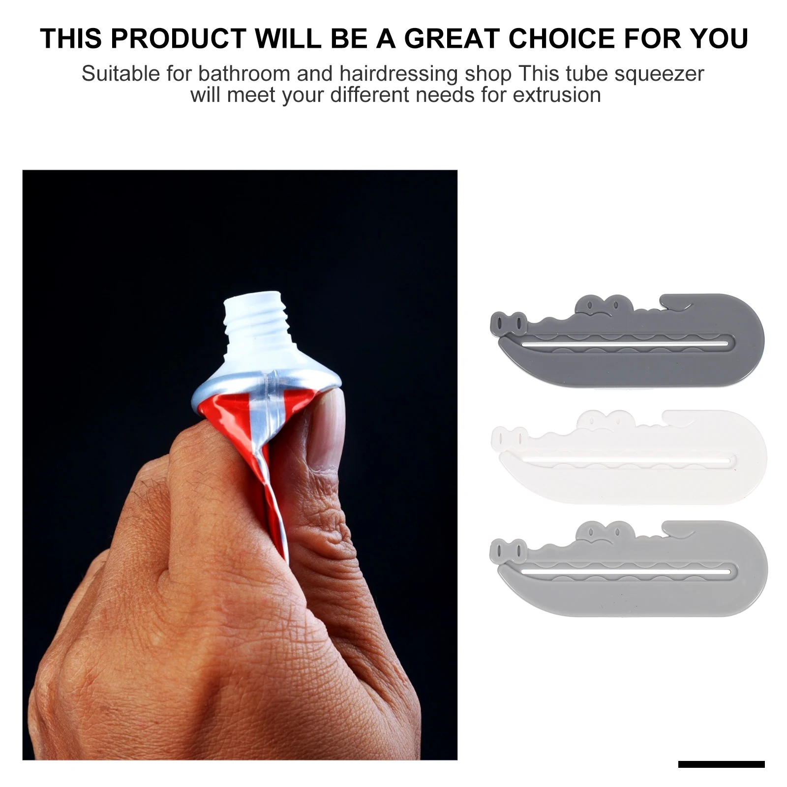 

3pcs Premium Toothpaste Squeezer Durable Rolling Tube Dispenser Compact Lightweight Squeeze Cream Cleanser Bathroom
