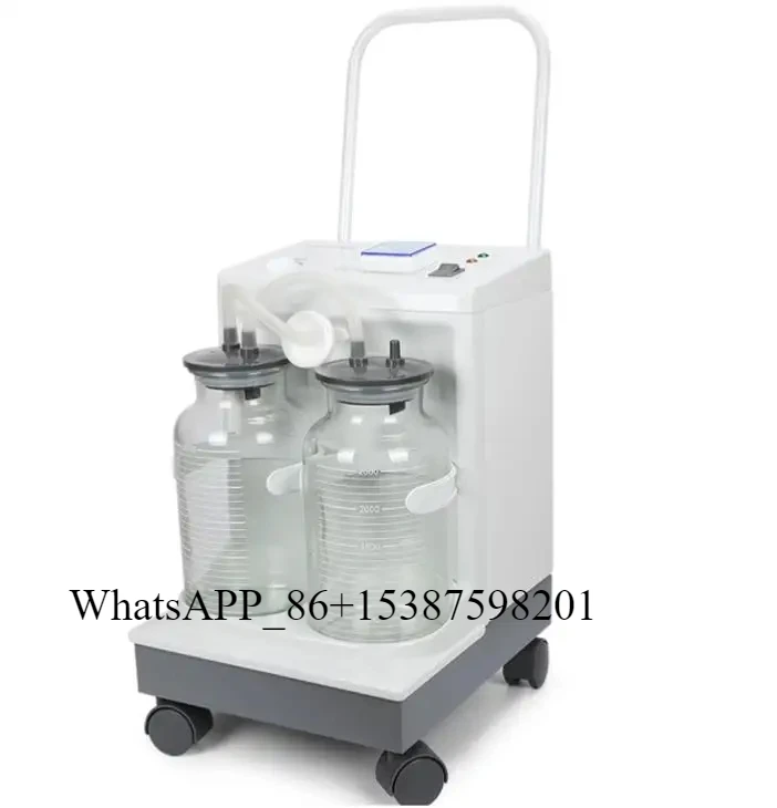 

Double Bottles Suction Trolley Unit Machine Vaccum Hot Sell Electric Suction Pump Apparatus Aspirator