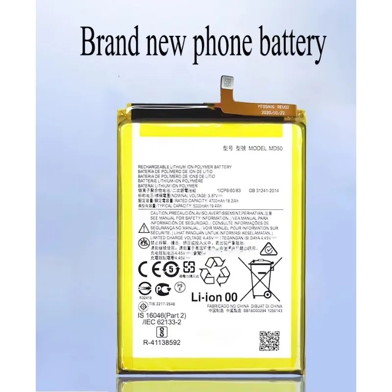 New 100% original MD50 Battery For motorola MOTO G Stylus 5G 2021 / XT2131 / G Stylus 2022 phone Batteries Bateria