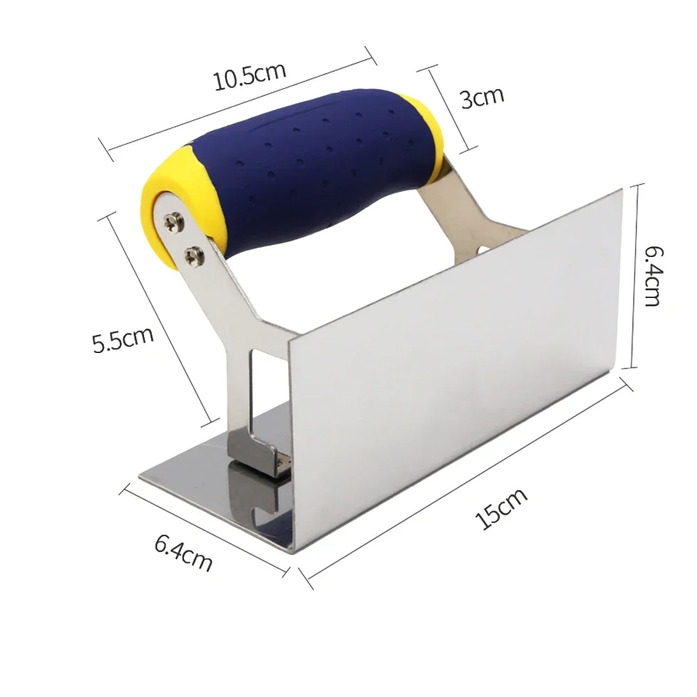 Stainless Steel Concrete Hand Edger Groover Tools Set Plaster Cement Finishing Practical Tool Accessories