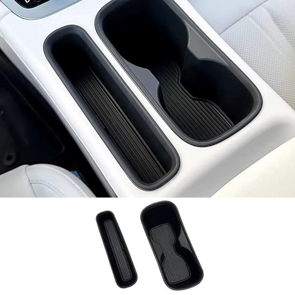 Für Geely EX2 2026 Silikon-Getränkehalter Aufbewahrungsbox Mittelkonsolen-Organizer Einlegefach Rutschfeste Seitenablage Getränkehalter – Detail 5