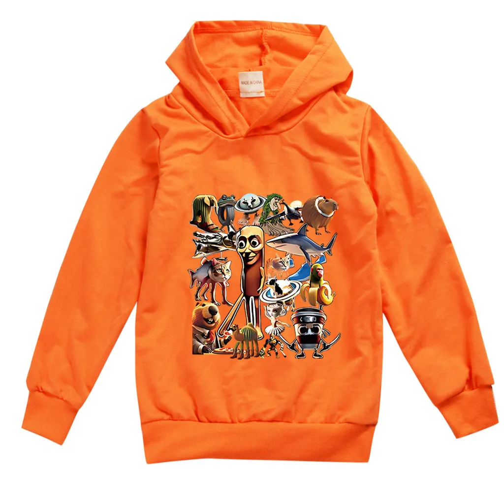 

Kids Boys Girls Anime Cartoon Animals Print Long Sleeves Sweatshirt Hoodies Top Halloween Cosplay Costumes