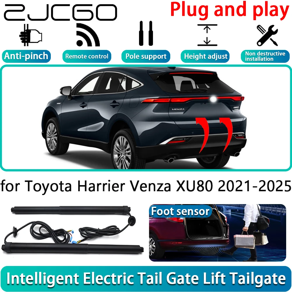 

for Toyota Harrier Venza XU80 2021-2025 Electric Powered Tailgate Power Liftgate Automatic Tailgate System With Foot Sensor