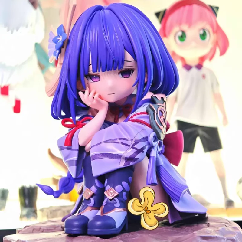 

Genshin Impact Game Peripheral Thunder General Q Version Pvc Desktop Decor Doll Kawaii Car Accessories Children Birthday Gifts