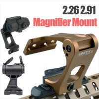 Tactical Mount FAST FTC OMNI Magnifier Riser 2.26 2.91 Scope Sight Folding Unity Fit Eotech G33 G43 G45 3X Airsoft Riflescope