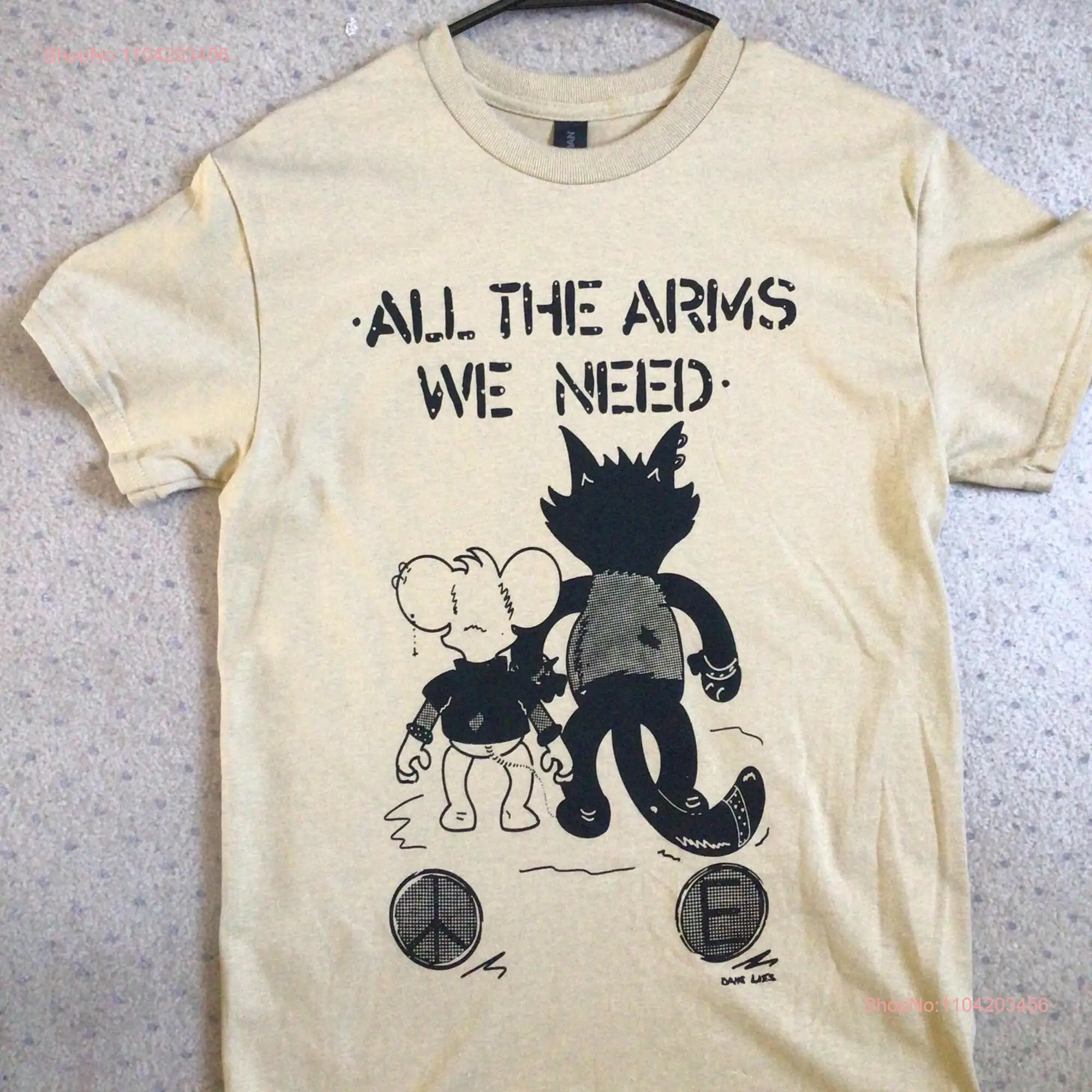 All the arms we need Itchy and Scratchy T Shirt long or short sleeves