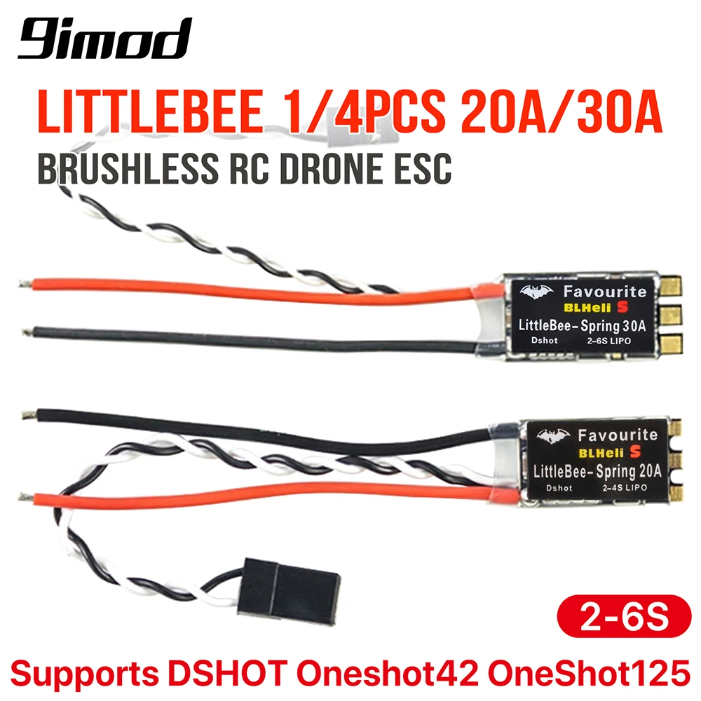 Ulubiony bezszczotkowy regulator prędkości FVT LittleBee 20A/30A ESC BLHeli_S OPTO 2-6S