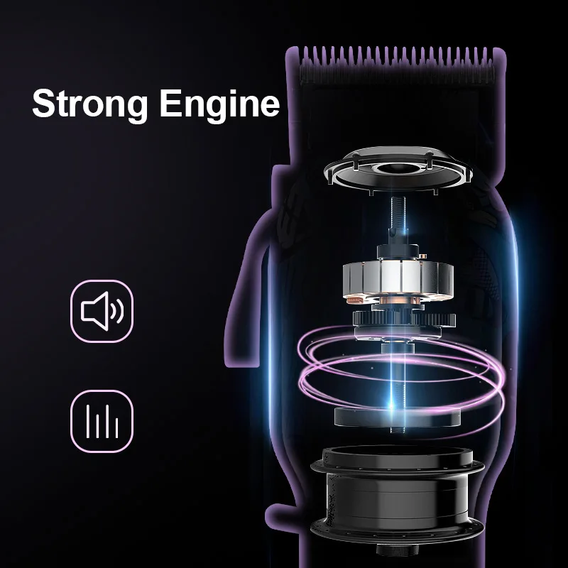 Resuxi LM-01 Electric Cordless Printed Hair Clipper for Men Barber Hair Cutting Machine Professional