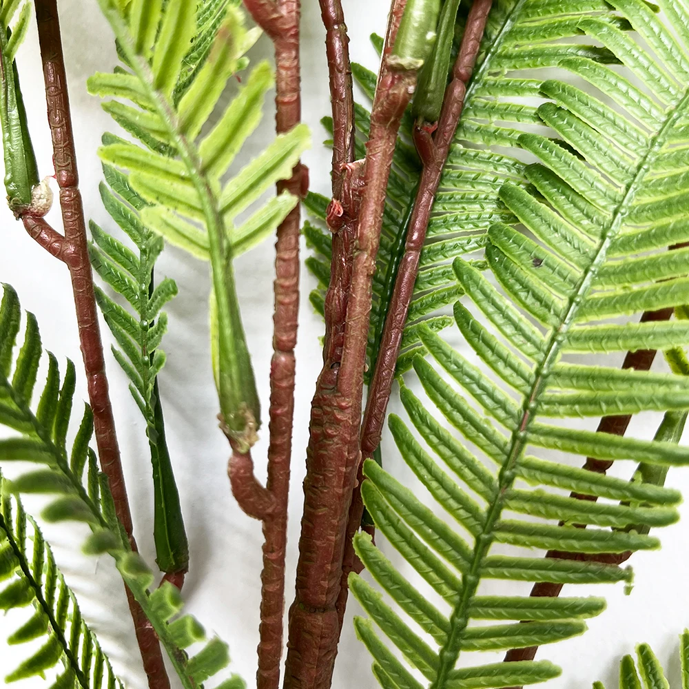 Artificial Plants Green Plant Maidenhair Fern Leaves Branches Faux Boston Fern Branches for Home Office Garden Indoor Outdoor