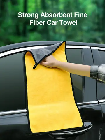 Car Wash Microfiber Towel 30x30/60CM Car Cleaning Drying Cloth Hemming Car Care Cloth Detailing Car Wash Towel