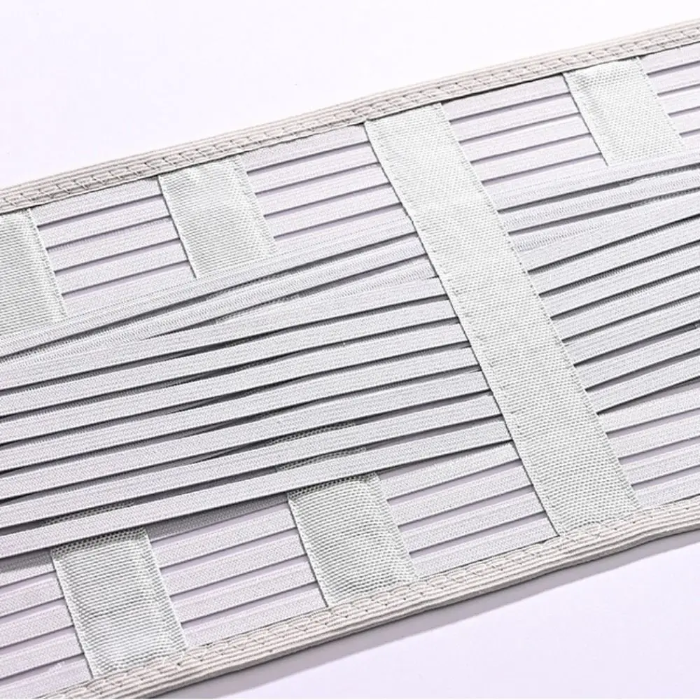 

Breathable Mesh Waist Belt Adjustable Waist Trainer Waist Support Fixing Belt Steel Plates Support Flat Belly Slimming Sheath